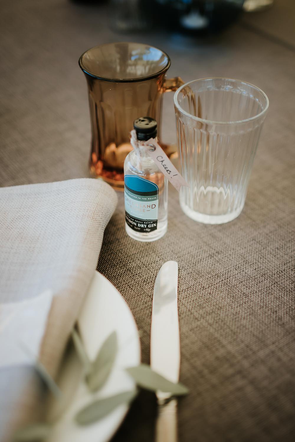 Mini Drink Bottle Favour Kent Woodland Wedding Paul Fuller Photography