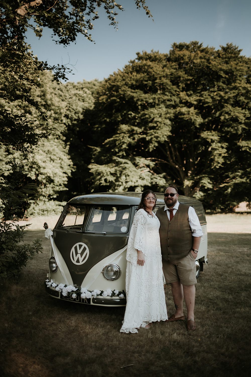 VW Camper Transport Kent Woodland Wedding Paul Fuller Photography