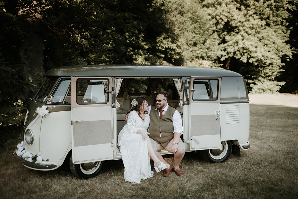 VW Camper Transport Kent Woodland Wedding Paul Fuller Photography