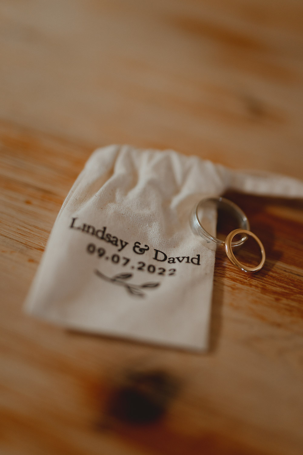 Norfolk Beach Wedding Georgia Rachael Ring Pouch Bag
