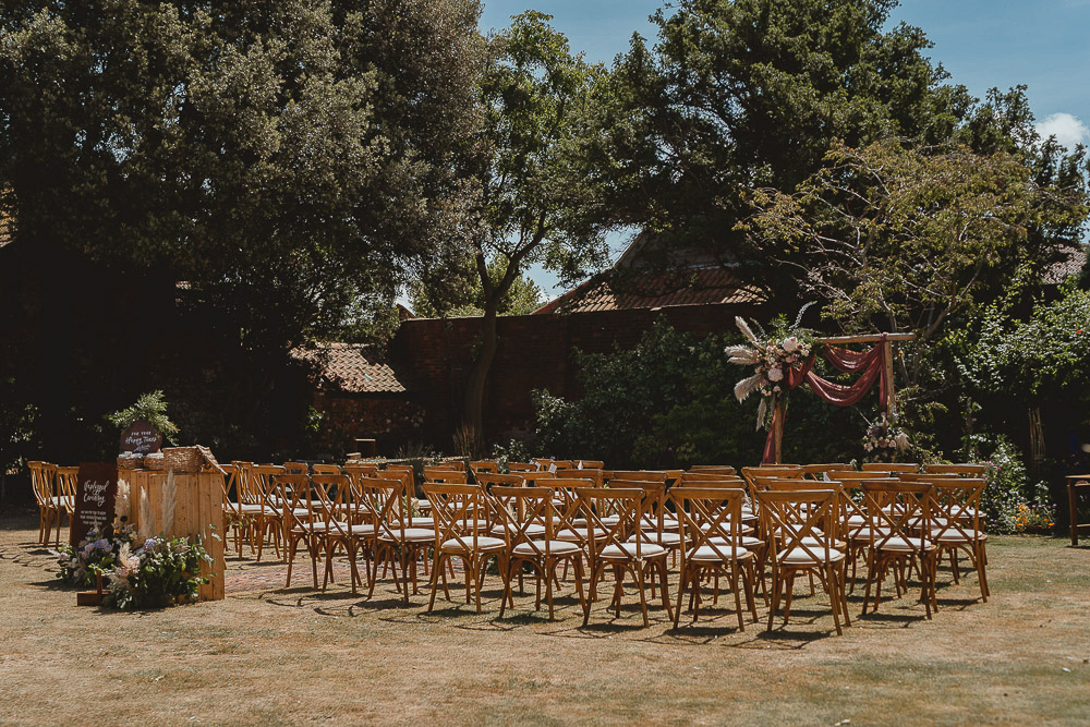 Ceremony Outdoor Rug Arch Flowers Decor Norfolk Beach Wedding Georgia Rachael