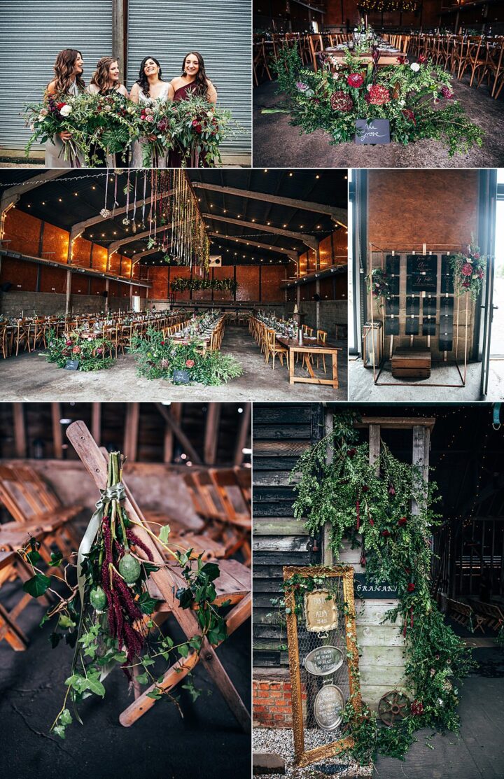 Colour Red Greenery Wedding Three Flowers Photography