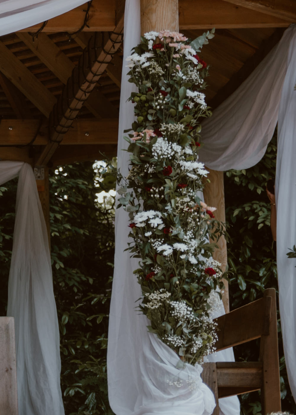 Flower Arch Ceremony Flowers Stanhill Court Hotel Wedding Sasha Weddings