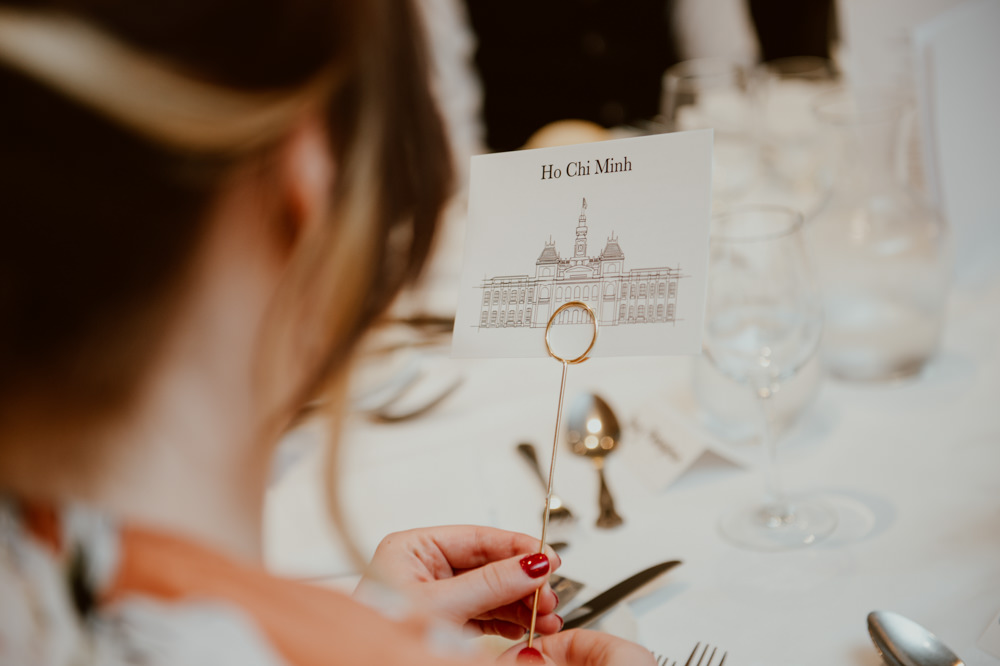 Table Centrepiece Drawing Stanhill Court Hotel Wedding Sasha Weddings