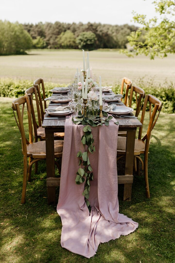 Table Runner Idea Wedding Fabric Drape Natalie Coultas Photography