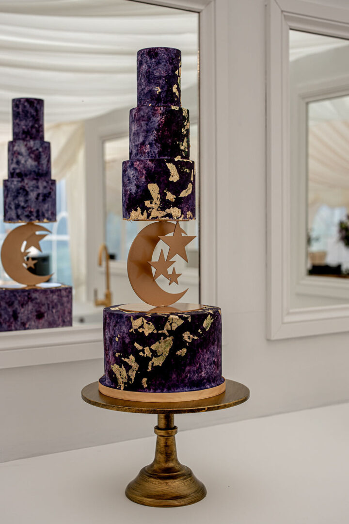 Wedding Cake Stand Metallic Idea Photography By Petrina