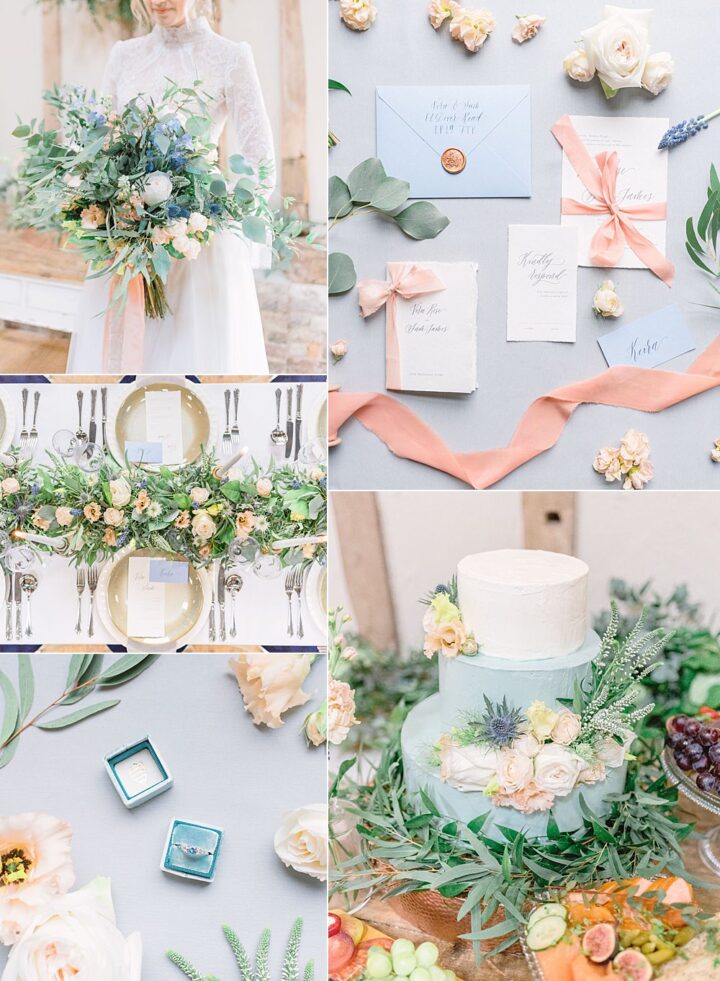 Wedding Colour Ideas Blue Peach Yll Weddings