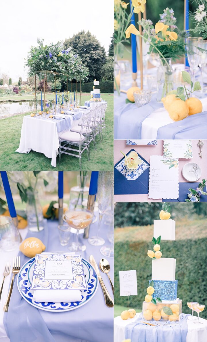 Wedding Colour Ideas Citrus Yellow Royal Blue Paige Mary Photography