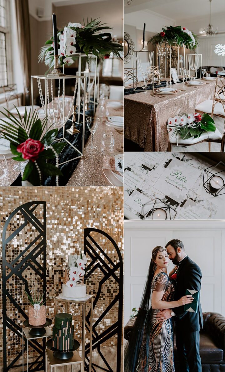 Wedding Colour Ideas Green Gold Black Gina Fernandes Photography
