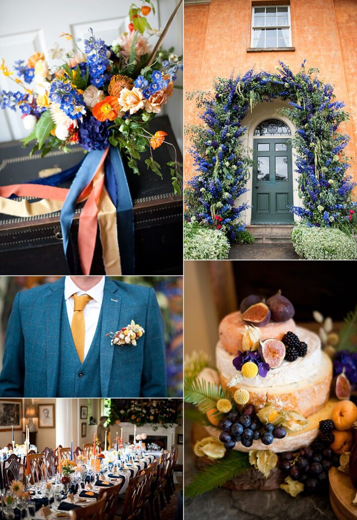 Wedding Colour Ideas Orange Navy Rachael Connerton Photography