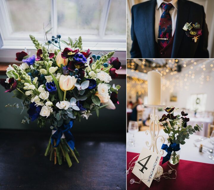 Wedding Colour Ideas Red Blue Becky Weir Photography