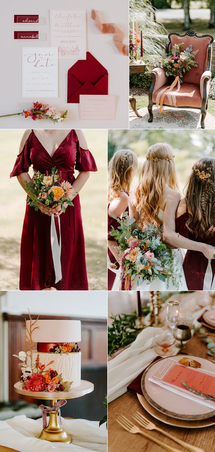 Wedding Colour Ideas Red Coral Chloe Ely Photography