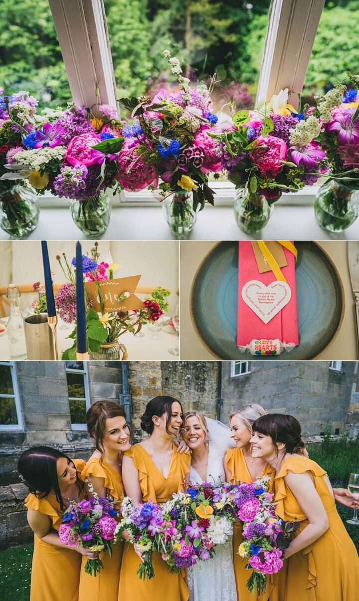 Wedding Colour Ideas Yellow Pink Amy Jordison Photography