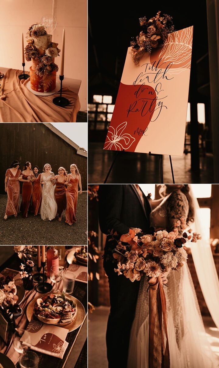 Wedding Colour Palette Rust Pink Photos By Hash