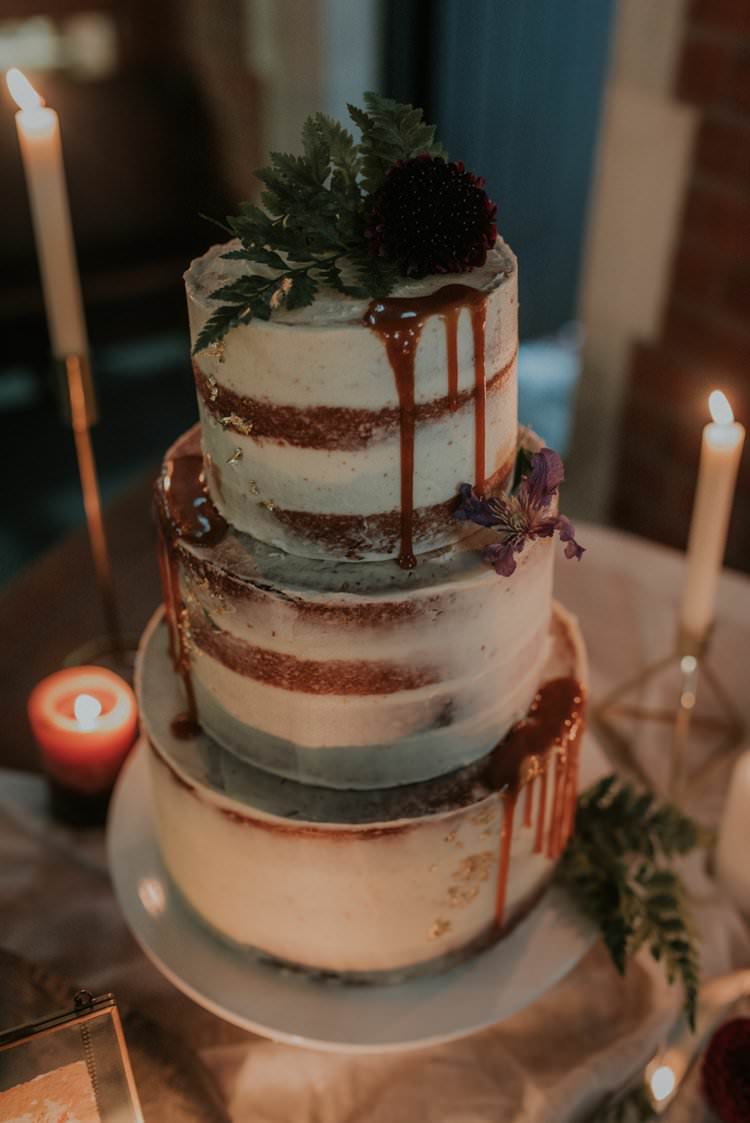 Autumn Wedding Cake Drip Semi Naked Megan Elle