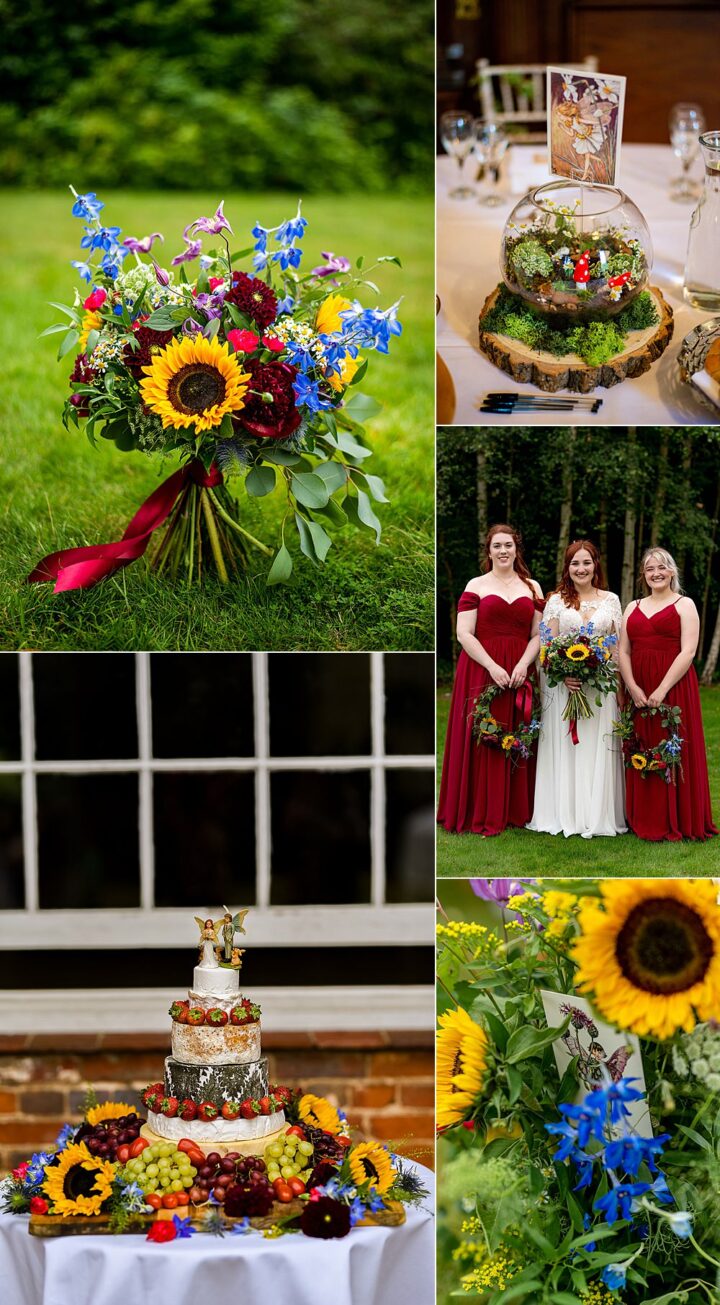 Autumn Wedding Colour Ideas Red Blue Yellow Holly Driver Photography