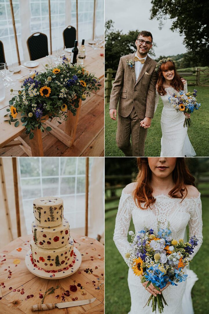 Autumn Wedding Colour Ideas Yellow Blue Mary W-Thomas Photography
