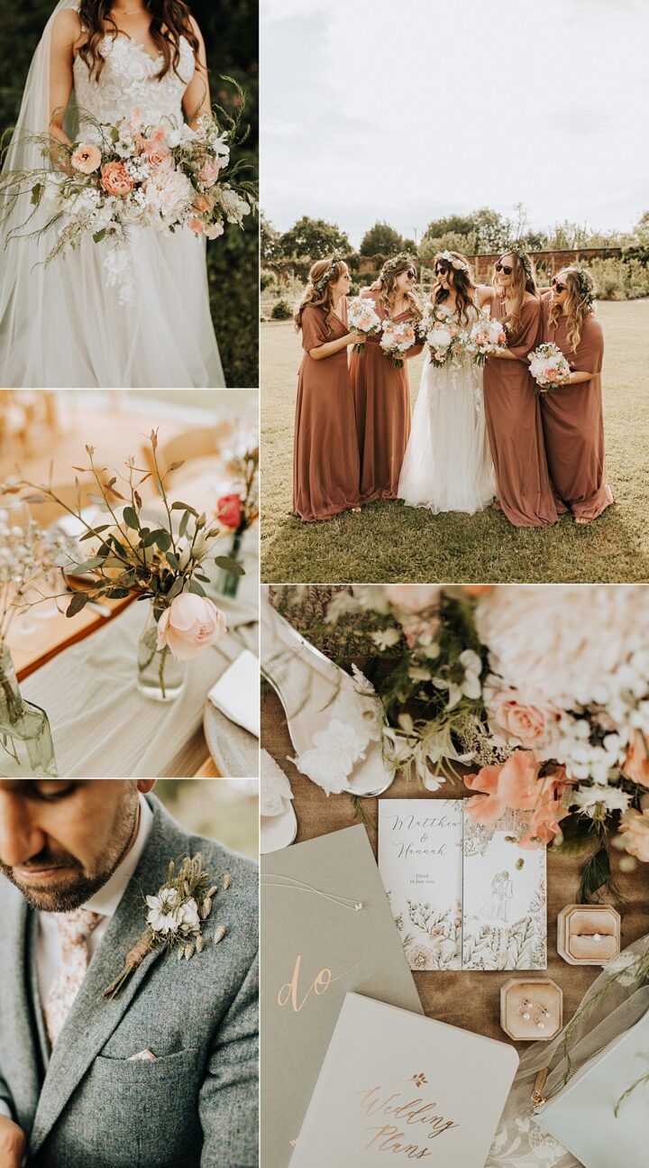 Autumn Wedding Colours Dusky Pink Wyldbee Photography