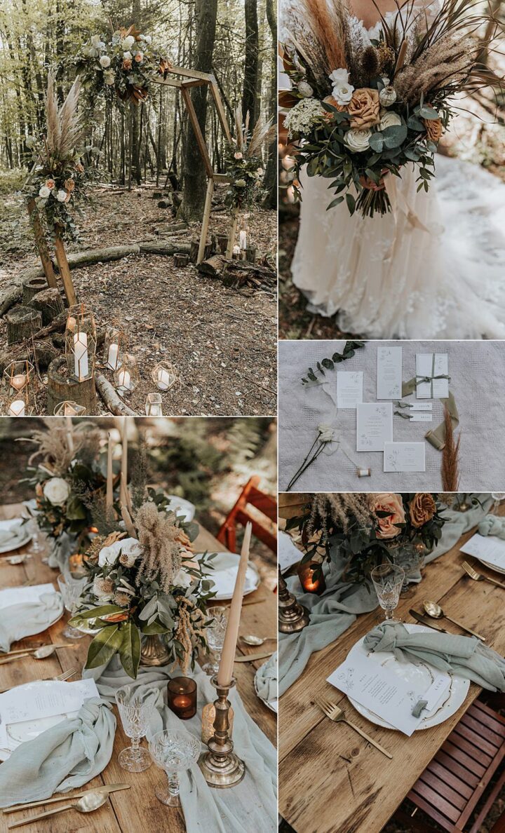 Autumn Wedding Colours Ideas Green Taupe Amy Cutliffe Photography
