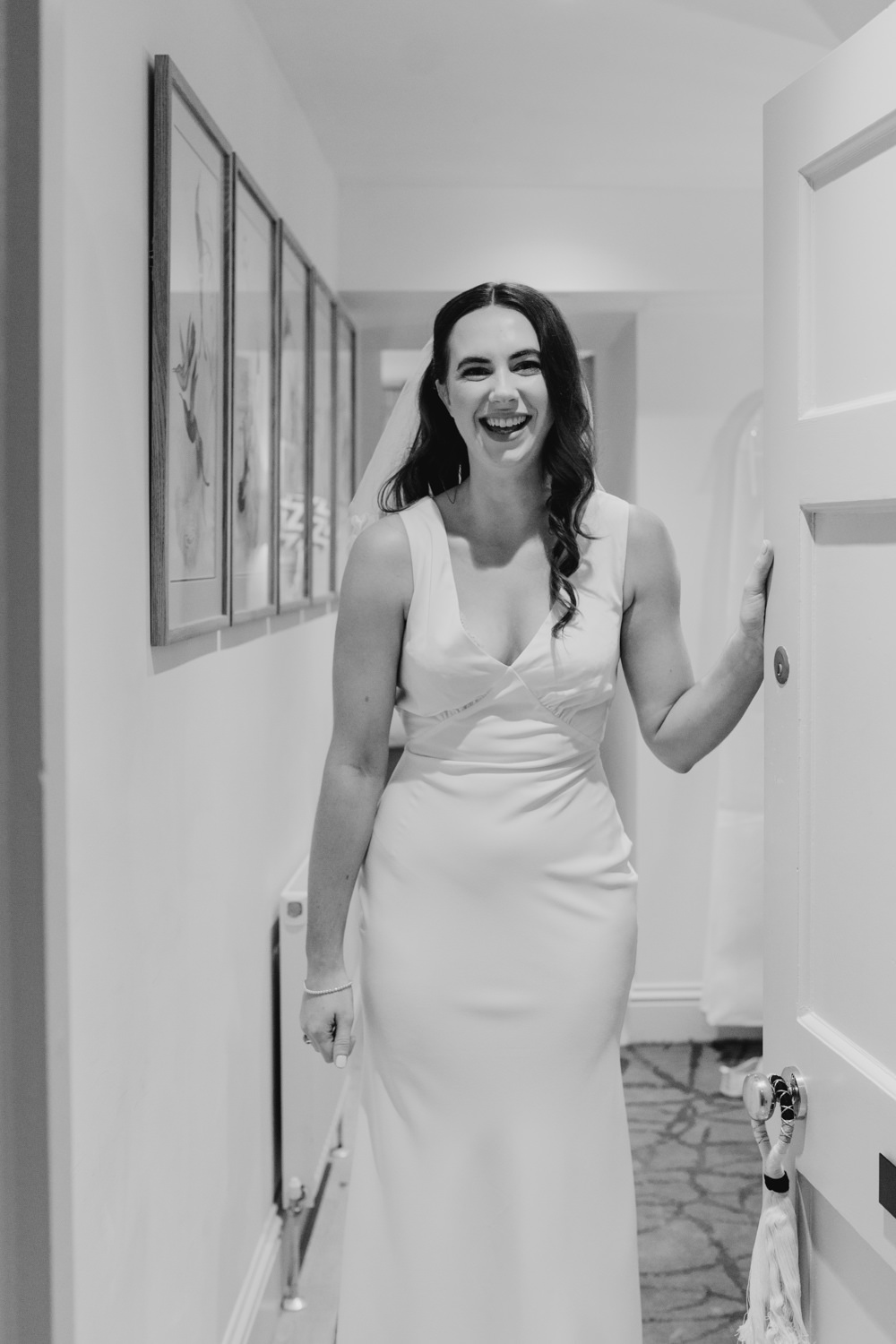 Dress Gown Bride Bridal Strappy Coast Bath City Wedding Bo Leray Photography