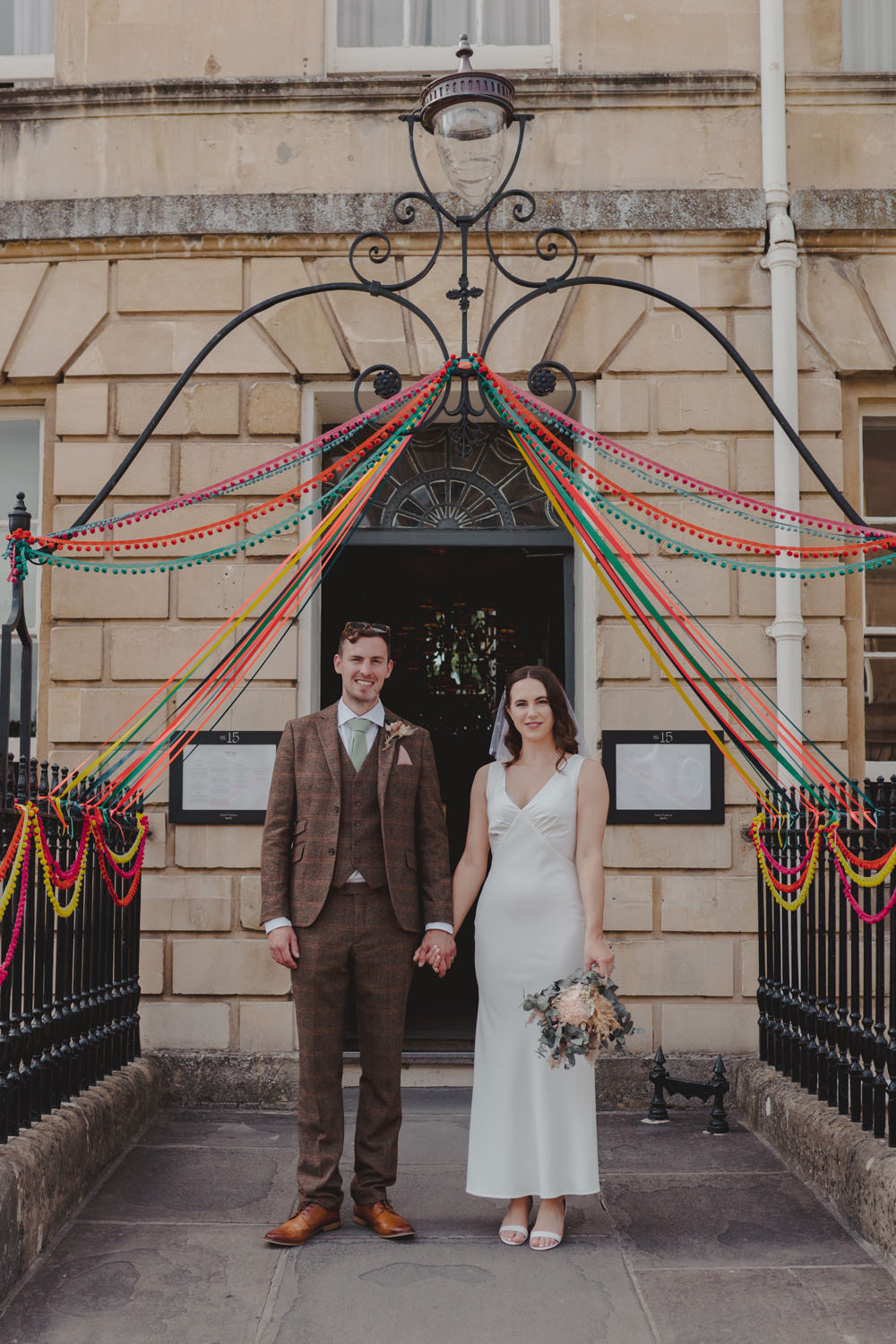 Rainbow Ribbons Bath City Wedding Bo Leray Photography