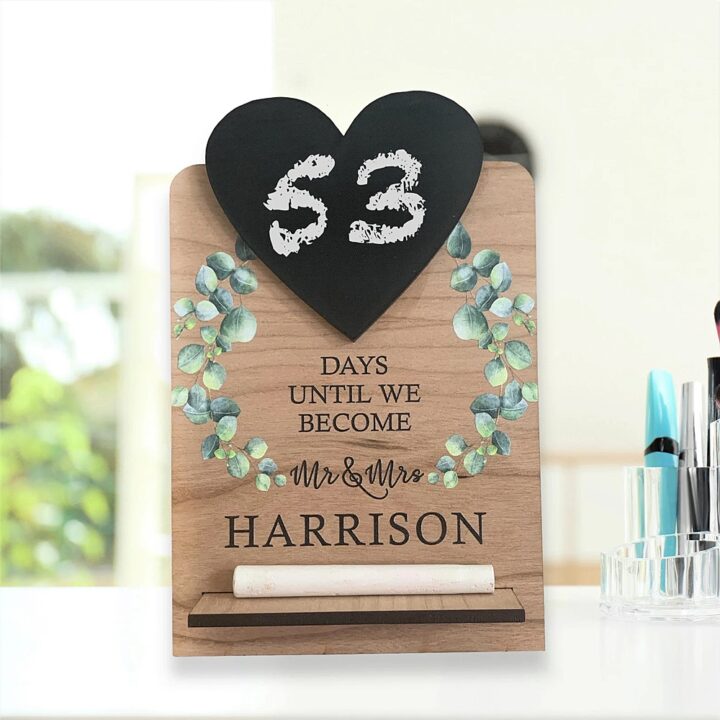 Christmas Gift Fiance Countdown Wedding