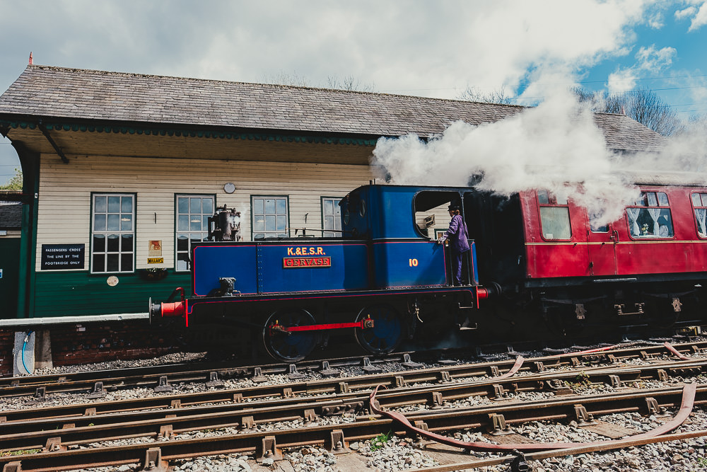 Christmas Proposal Ideas Steam Train Ayesha Photography