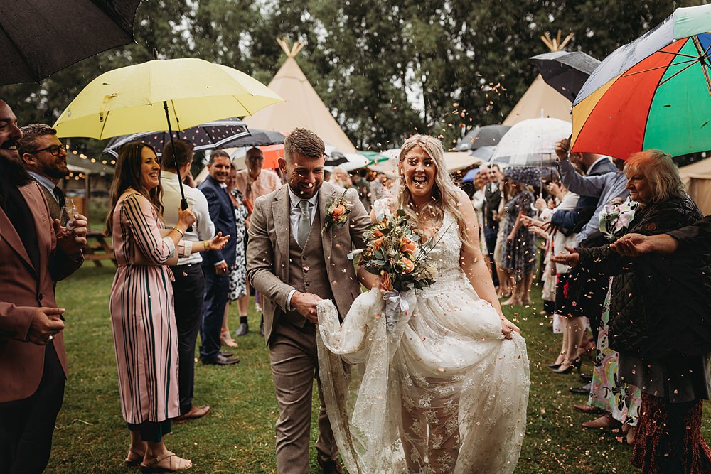 Confetti Throw Funfair Festival Wedding Thyme Lane Photography
