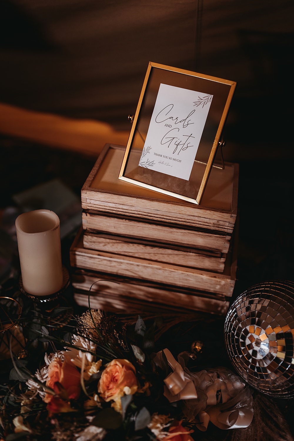Card Gift Box Funfair Festival Wedding Thyme Lane Photography