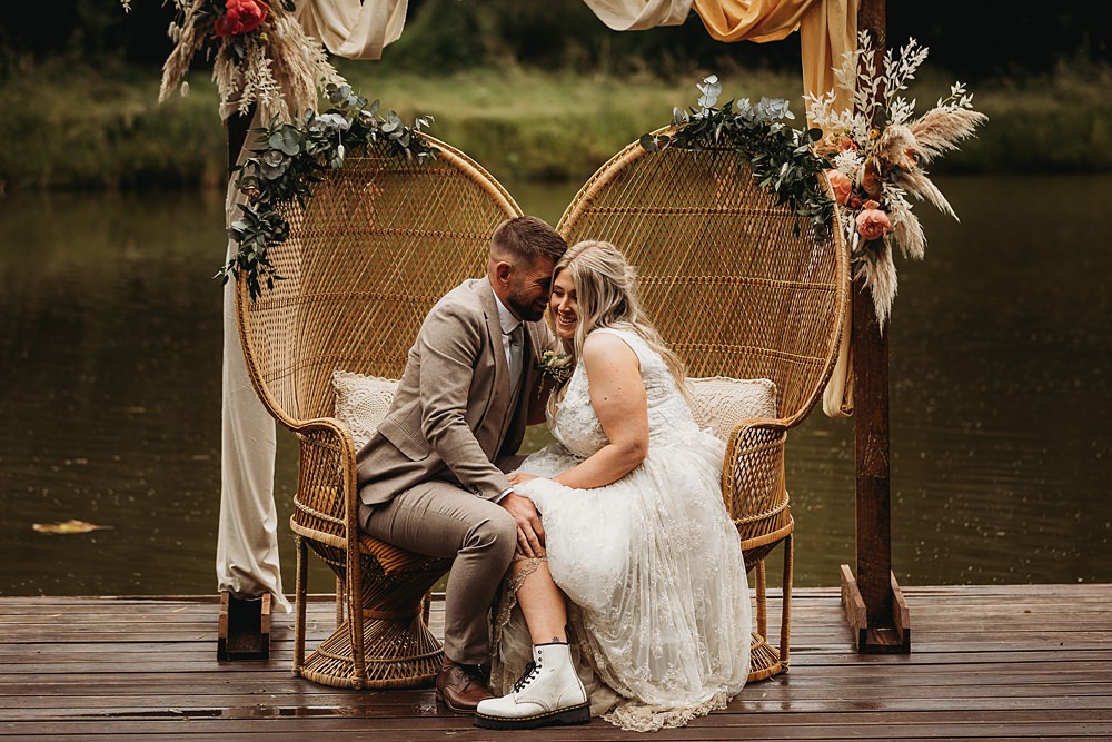 Peacock Chairs Funfair Festival Wedding Thyme Lane Photography