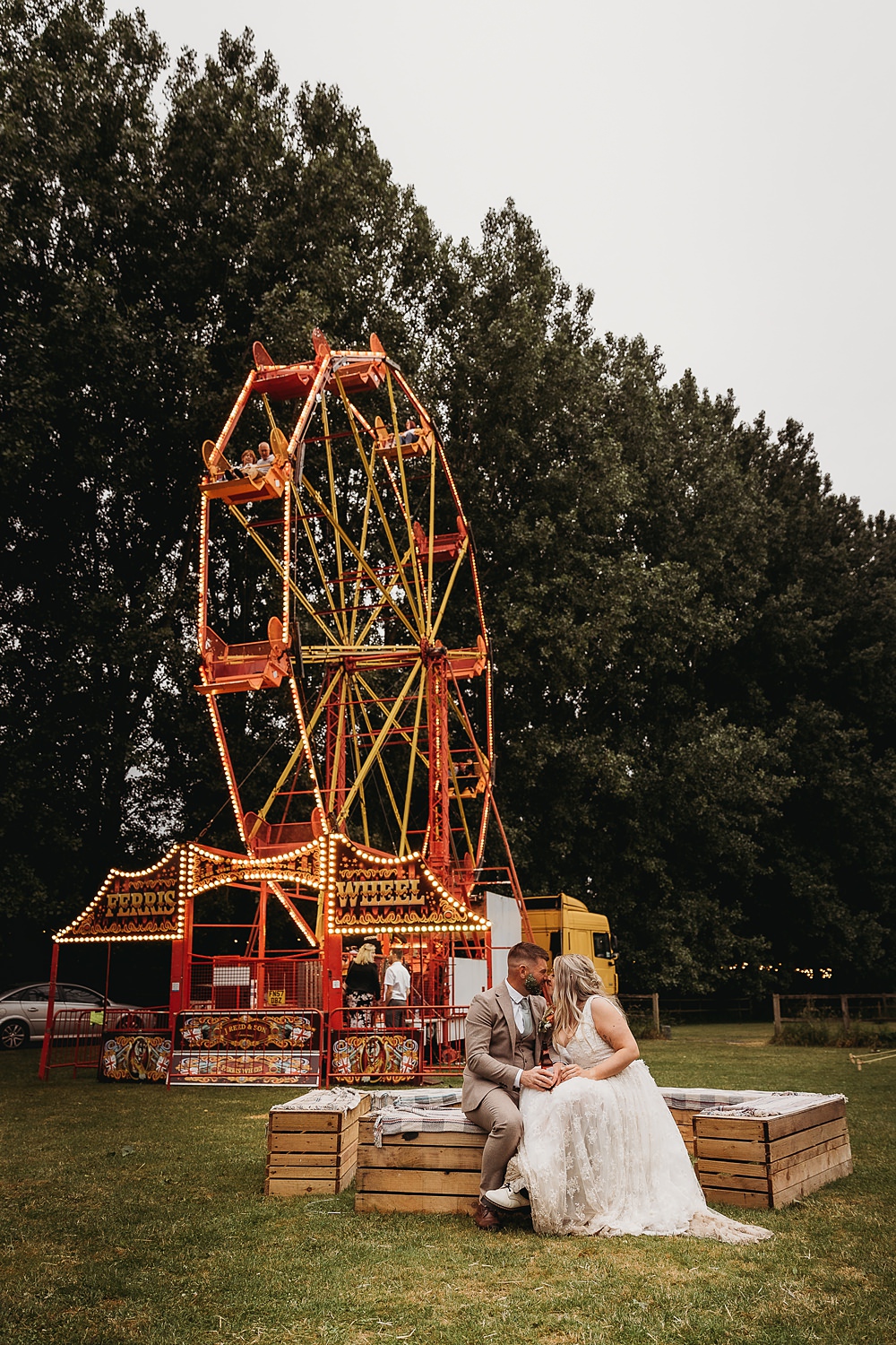 Ferris Wheel Funfair Festival Wedding Thyme Lane Photography