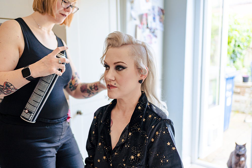 Bridal Make Up Goth Wedding Anna Pumer Photography