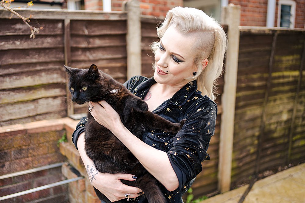 Pet Cat Goth Wedding Anna Pumer Photography