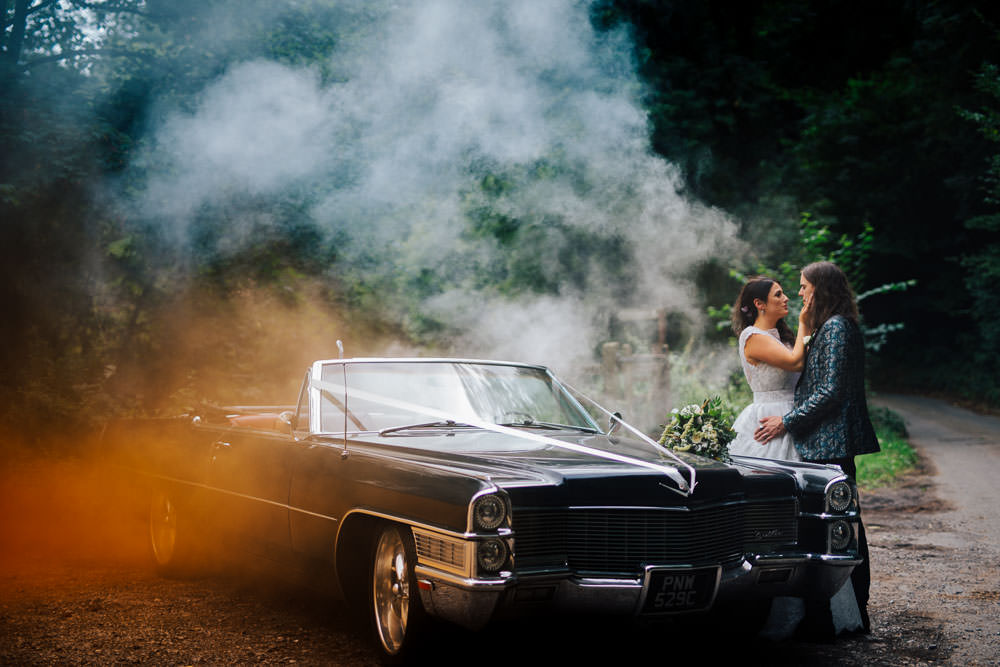 Gothic Wedding Ideas Smoke Flare LoveSeen Photography