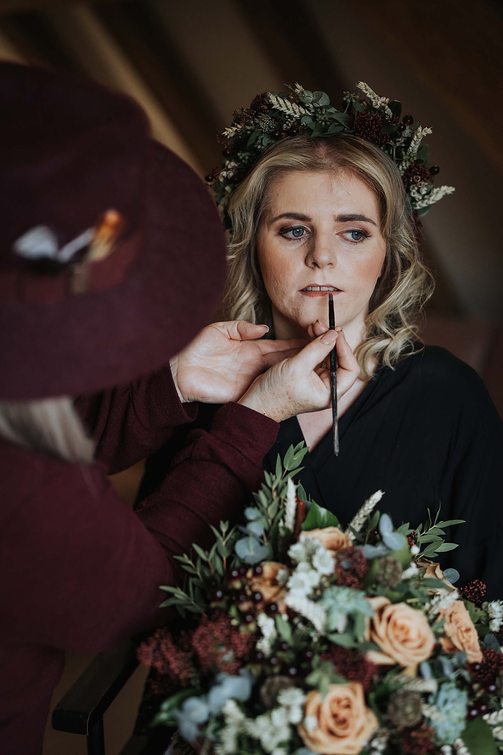 Bride Makeup Old Kent Barn Wedding Olegs & Rita Photography