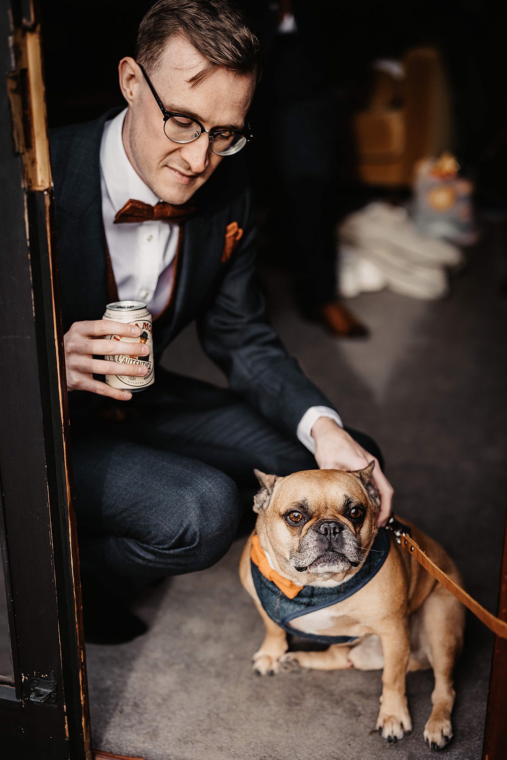 Pet Dog Old Kent Barn Wedding Olegs & Rita Photography