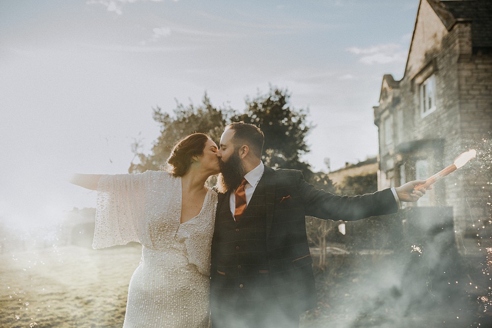 Upwey House Wedding Lola Rose Photography Smoke Flare