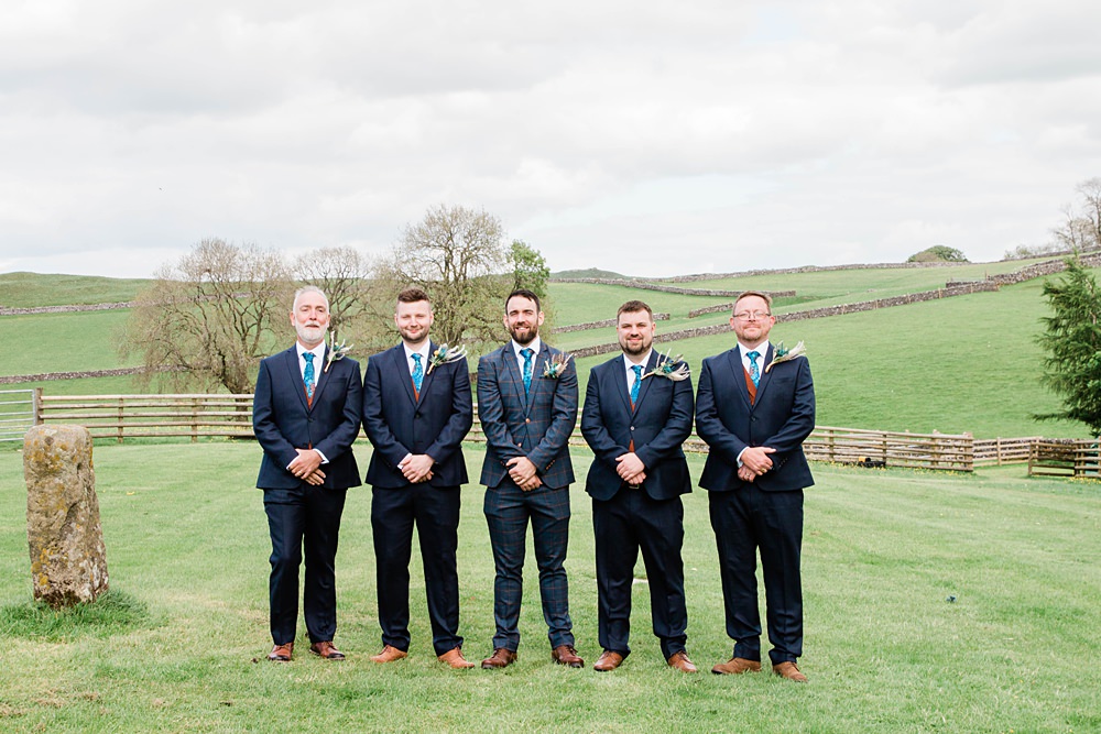 Groom Groomsmen Navy Suit Vintage Glamour Wedding Charly Richards Photography