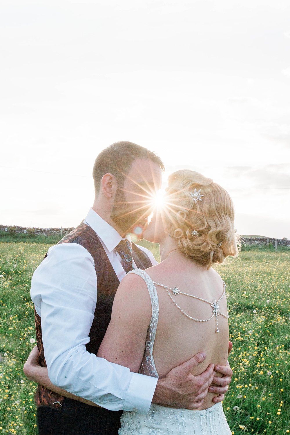 Bride Hairstyle Waves Hair Pins Vintage Glamour Wedding Charly Richards Photography