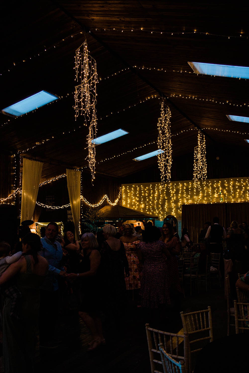 Fairy Lights Barn Decor Vintage Glamour Wedding Charly Richards Photography