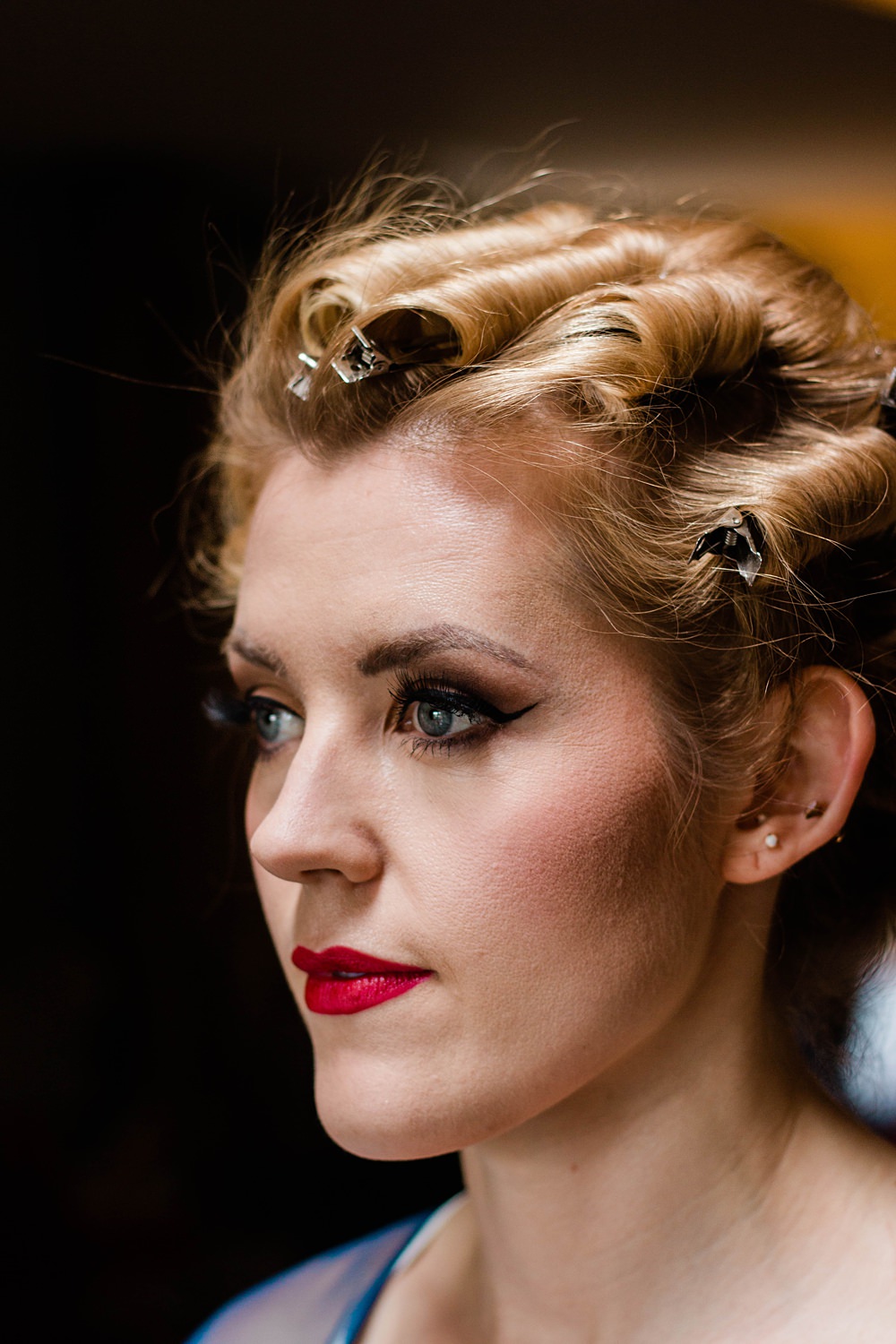 Bride Make Up Vintage Glamour Wedding Charly Richards Photography