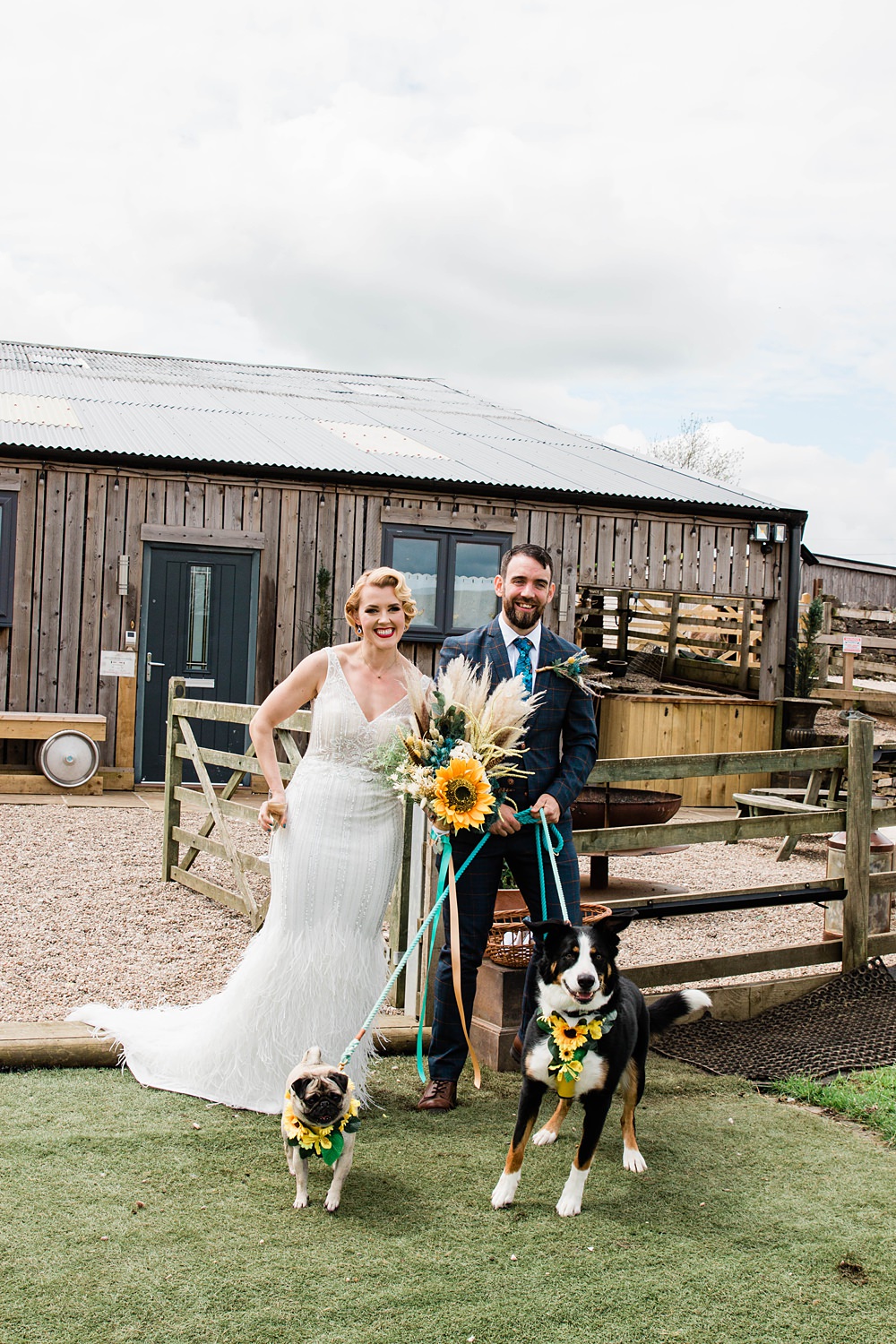 Pet Dogs Vintage Glamour Wedding Charly Richards Photography