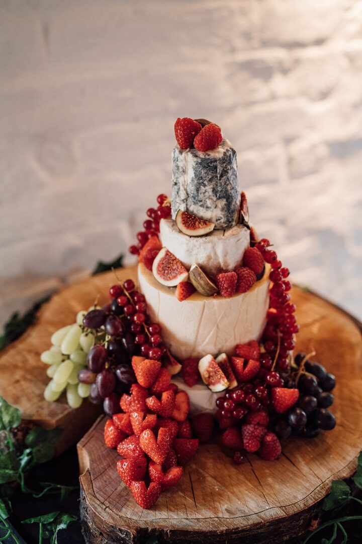 Cheese Wedding Cake Fruits Bloom Weddings