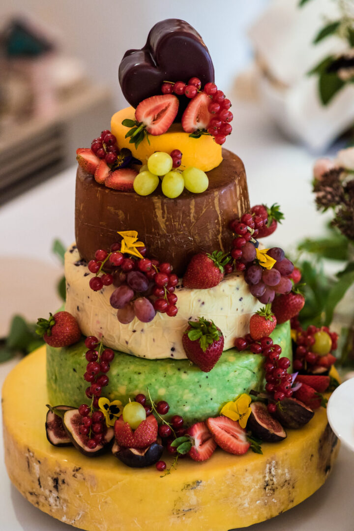 Cheese Wedding Cake Idea Colourful Cassandra Lane