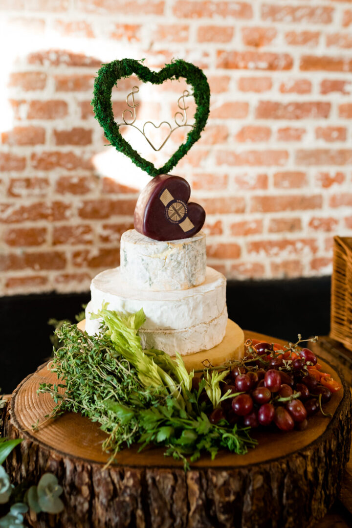 Cheese Wedding Cake Idea Large Topper Heather Jackson Photography