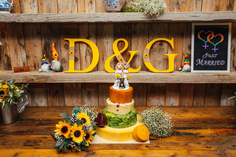 Cheese Wedding Cake Idea Table Kirsty Rockett Photography