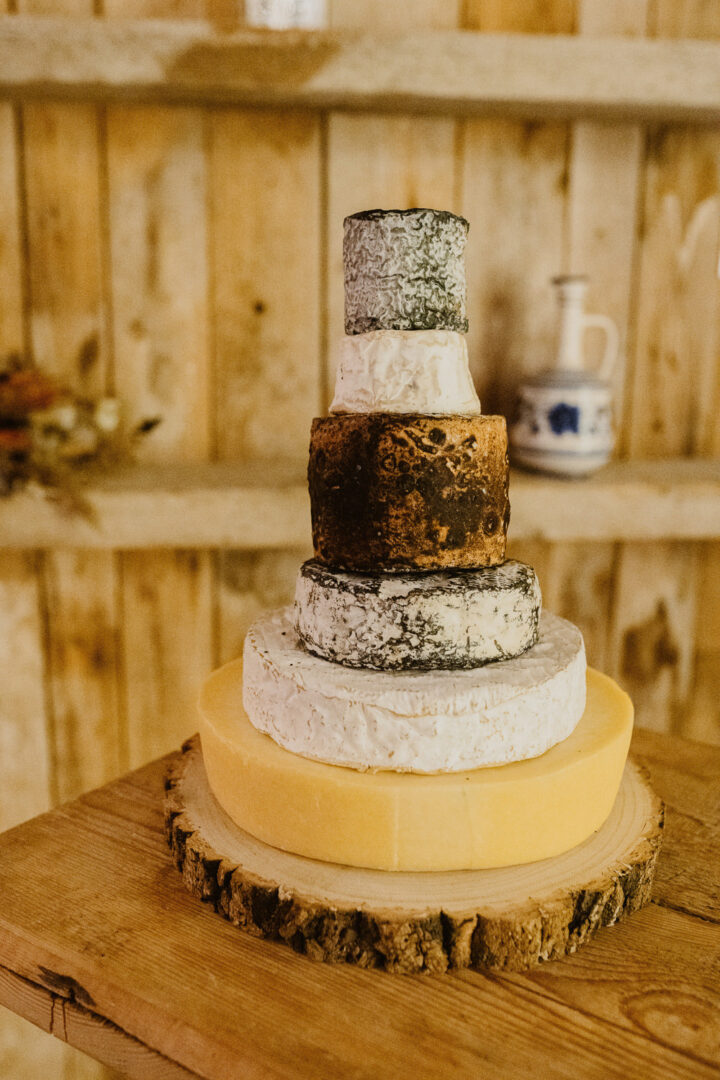 Cheese Wedding Cake Plain Simple Maytree Photography