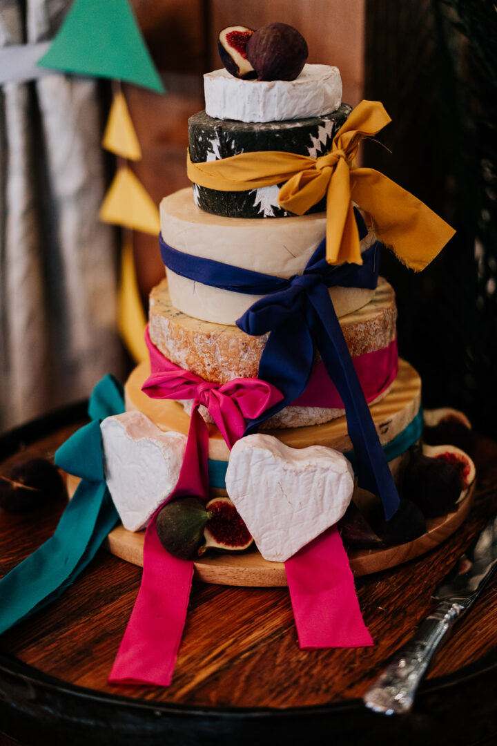 Cheese Wedding Cake Ribbons Stephanie Butt