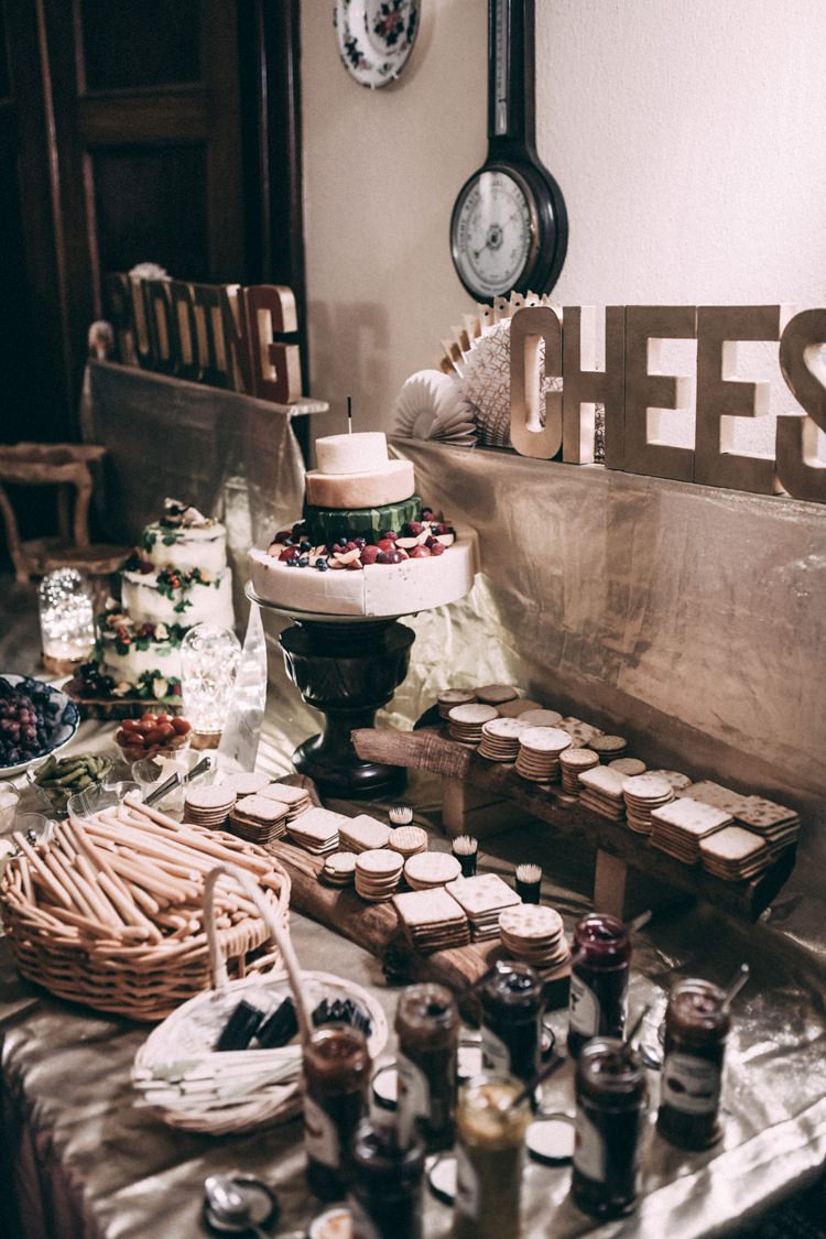 Cheese Wedding Cake Table Breadsticks Crackers Matt Austin Images