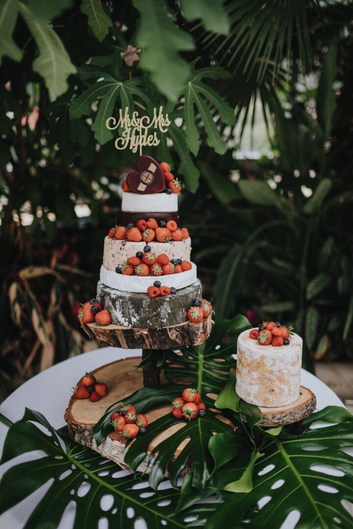 Cheese Wedding Cake Tower Strawberries Bloom Weddings